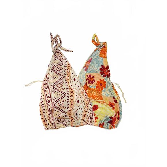 NWT Free People Tied To You Boho Multicolored Printed Tank Top- Size Small - Picture 3 of 9
